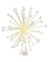 Gerson International ™ Modern Starburst Christmas Tree Topper, 200 Warm White Leds In Gold