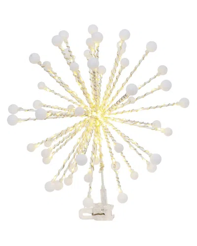 Gerson International ™ Modern Starburst Christmas Tree Topper, 200 Warm White Leds In Gold