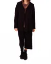 Gerties Rib Out Pull On Jacket In Black