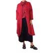 Gerties Travel Collared Three Quarter Sleeve Duster In Masai
