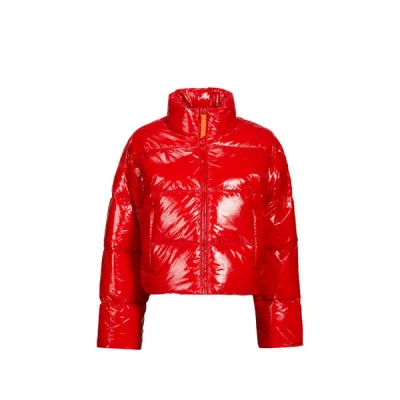 Gertrude Et Gaston Doudoune Matelassée À Col Montant In Red