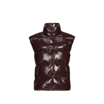 Gertrude Et Gaston Doudoune Matelassée Sans Manches À Col Montant In Brown