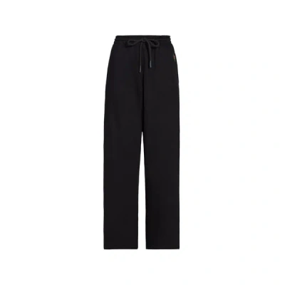 Gertrude Et Gaston Pantalon De Survêtement Droit En Coton Mélangé In Black