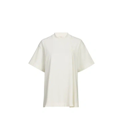 Gertrude Et Gaston T-shirt Ample En Viscose Mélangée In White