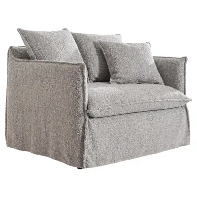 Pre-owned Gervasoni Armchair Bed  Ghost 11 Design Paola Navone – Petite Bouclé In Gray