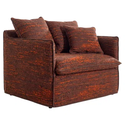 Pre-owned Gervasoni Armchair Bed  Ghost 11 Design Paola Navone – Soil Clay In Brown