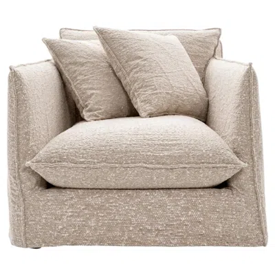 Pre-owned Gervasoni Armchair  Ghost 01 - Birds Seagull - Design Paola Navone In Sand