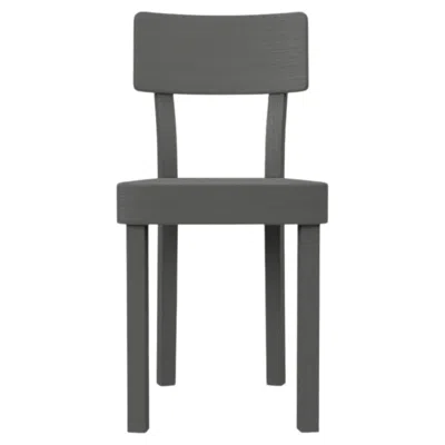 Pre-owned Gervasoni Black Chair In Beech Grey Lacquered By Paola Navone In Gray