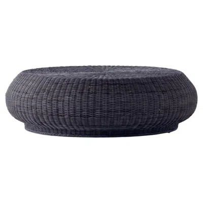 Pre-owned Gervasoni Bolla 15 Coffee Table / Pouf - Design Michael Sodeau - Blueberry In Black