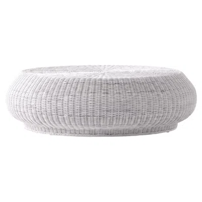 Pre-owned Gervasoni Bolla 15 Coffee Table / Pouf - Design Michael Sodeau - Matt White