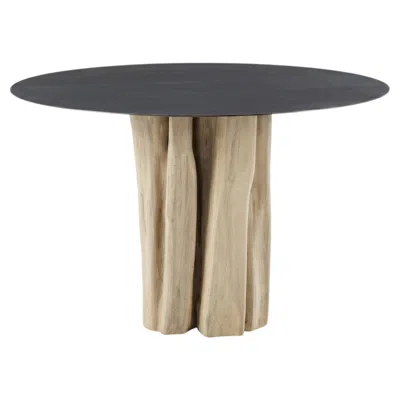 Pre-owned Gervasoni Brick 36 Round Table – Design Paola Navone In Brown