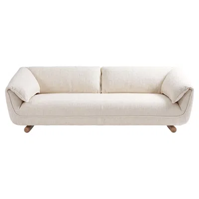 Pre-owned Gervasoni Club 12 Sofa Design Roberto Lazzeroni - New Linum Coconat In Sand