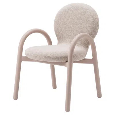 Pre-owned Gervasoni Club 224 Chair With Armrests - Design Roberto Lazzeroni - Birch Ash In Brown