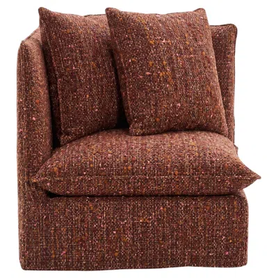 Pre-owned Gervasoni Corner / Terminal Modular Element  Ghost 07 Design Paola Navone - Tweed In Brown