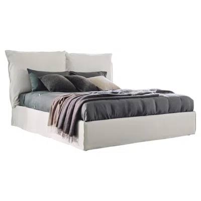 Pre-owned Gervasoni Double - Double Bed With Slatted Base 180 Cm (70.9 In) In Brown