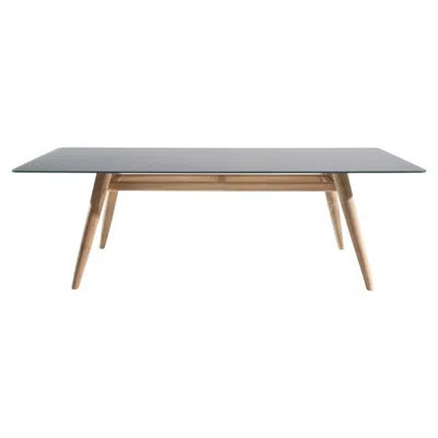 Pre-owned Gervasoni Eidos 134 Rectangular Dining Table - Glass - Gabriele & Oscar Buratti In Brown