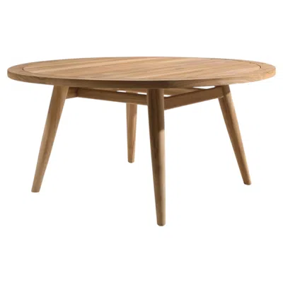Pre-owned Gervasoni Eidos 136 Round Dining Table - Teak - Gabriele & Oscar Buratti In Brown