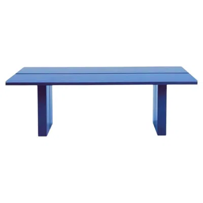 Pre-owned Gervasoni Eidos 34 Outdoor Dining Table - Gabriele & Oscar Buratti - Skyblue In Brown