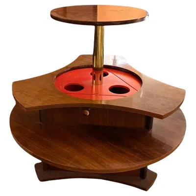 Pre-owned Gervasoni Gervasino Italian Table/bar, 1960s In Brown