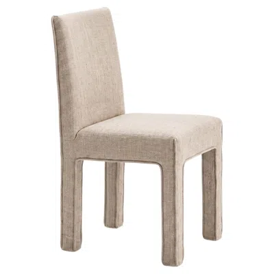 Pre-owned Gervasoni Ghost 123 - Upholstered Chair Design Paola Navone - Ginger In Sand
