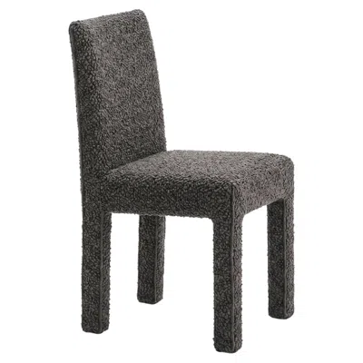 Pre-owned Gervasoni Ghost 123 - Upholstered Chair Design Paola Navone - Grande Bouclé In Black