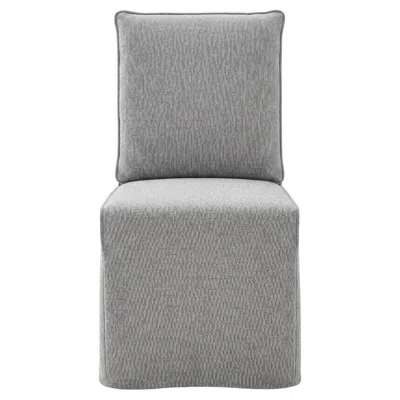 Pre-owned Gervasoni Ghost 23 – Upholstered Chair Design Paola Navone - Heron In Gray