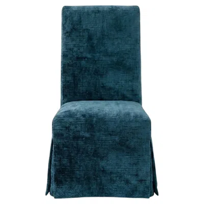 Pre-owned Gervasoni Ghost 23 – Upholstered Chair Design Paola Navone - Poseidone In Blue