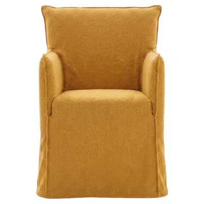 Pre-owned Gervasoni Ghost 25 – Upholstered Chair With Armrests - Avic In Brown