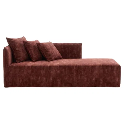 Pre-owned Gervasoni Ghost 30 L – Modular Sofa / Dormeuse (left Armrest) - Aurora In Brown