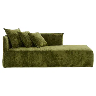 Pre-owned Gervasoni Ghost 30 L – Modular Sofa / Dormeuse (left Armrest) - Demetra In Brown