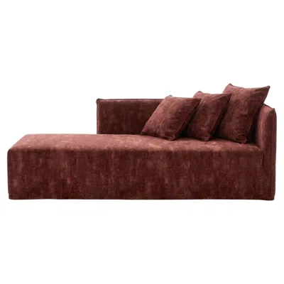 Pre-owned Gervasoni Ghost 30 R – Modular Sofa / Dormeuse (right Armrest) - Aurora In Brown