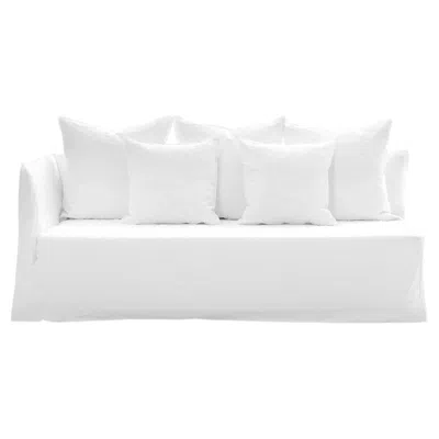Pre-owned Gervasoni Ghost 31 L – Modular Sofa (left Armrest) - Lino Bianco In Gray