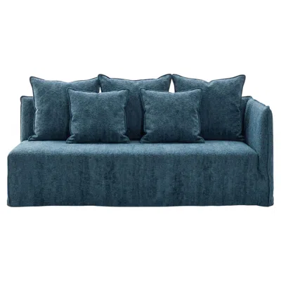 Pre-owned Gervasoni Ghost 31 R – Modular Sofa (right Armrest) - Poseidone In Blue