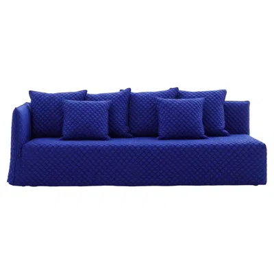 Pre-owned Gervasoni Ghost 32 L – Modular Sofa (left Armrest) - 3d Blu In Purple