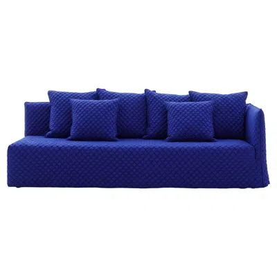 Pre-owned Gervasoni Ghost 32 R – Modular Sofa (right Armrest) - 3d Blu In Purple
