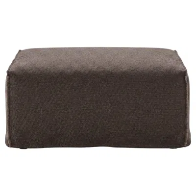 Pre-owned Gervasoni Ghost 36 P – Modular Square Pouf - Mocha In Black