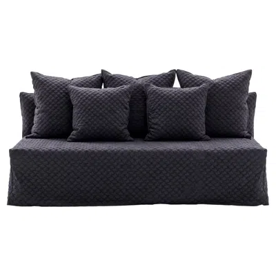 Pre-owned Gervasoni Ghost 38 – Modular Seating Element - 3d Grafite In Black