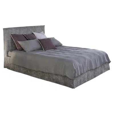 Pre-owned Gervasoni Ghost 80 E Double Bed Design Paola Navone - Deus In Gray