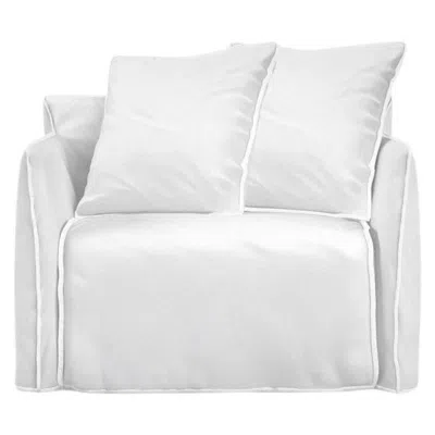 Pre-owned Gervasoni Ghost Out 09 Loveseat In Aspen 03 Upholstery By Paola Navone In Gray
