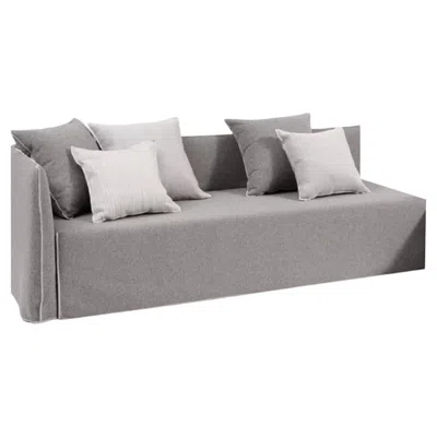 Pre-owned Gervasoni Ghost Out 31 Outdoor Modular Sofa (left Or Right) - Paola Navone In Gray