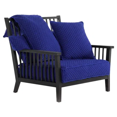 Pre-owned Gervasoni Gray 01 – Lounge Armchair Design Paola Navone - 3d Blue
