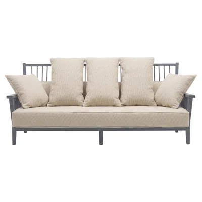 Pre-owned Gervasoni Gray 03 – Sofa 3 Places Design Paola Navone - Stone/skybark