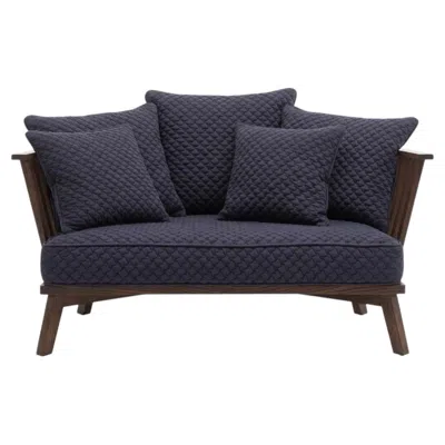 Pre-owned Gervasoni Gray 05 – Sofa 2 Places Design Paola Navone - 3d/sepia