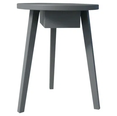 Pre-owned Gervasoni Gray 45 Side Table In Grey Lacquered Oak By Paola Navone