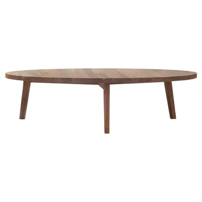Pre-owned Gervasoni Gray 49 Natural Lacquered American Walnut Coffee Table By Paola Navone