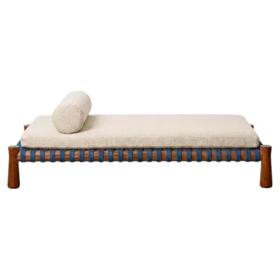 Pre-owned Gervasoni Guna 01 Outdoor Daybed - Chiara Andreatti - Aspen - Blue