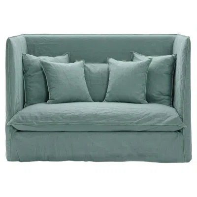 Pre-owned Gervasoni High-back 2-seater Sofa  Ghost 18 Design Paola Navone - Mint In Gray