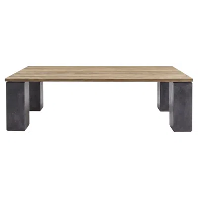 Pre-owned Gervasoni Inout 34 Dining Table By Paola Navone - Teak Top - Grey W210cm 82.7in In Gray