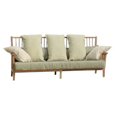 Pre-owned Gervasoni Inout 703 Outdoor Sofa - Design Paola Navone - Oiled Iroko Structure In Brown