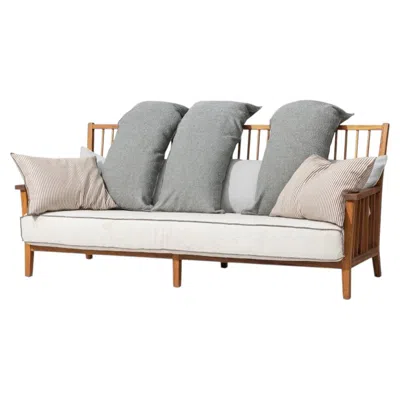 Pre-owned Gervasoni Inout 703 Outdoor Sofa - Design Paola Navone - Oiled Iroko Structure In Brown